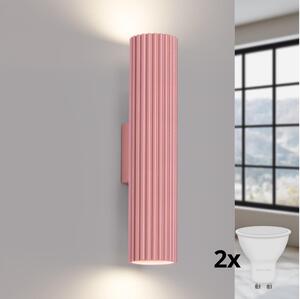 Brilagi - LED nástenné svietidlo CRESTO 2xGU10/10W/230V 30 cm ružové