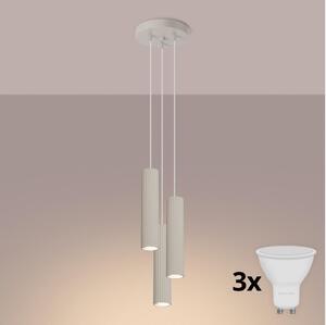 Brilagi - LED luster na lanku CRESTO 3xGU10/10W/230V krémový