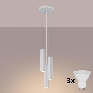 Brilagi - LED luster na lanku CRESTO 3xGU10/10W/230V biely