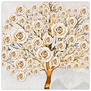 Zlatý strom - moderný obraz (Obraz 30x30cm)