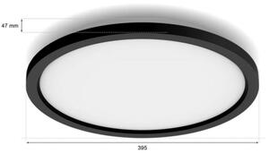 Philips - LED stmievateľné stropné svietidlo Hue AURELLE LED/21W/230V priemer 39,5 cm čierne