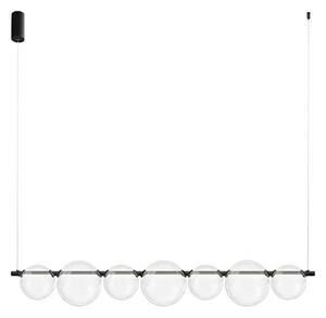 LED luster na lanku ATOLA LED/19W/230V čierna/číra