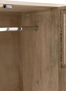 Drevená skriňa sa dverami a šuplíky Woven - 115 * 45 * 175cm