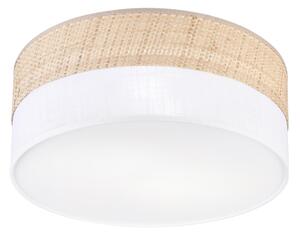 Stropné svietidlo SIRJA DOUBLE BOHO 2xE14/15W/230V priemer 35 cm béžová/biela