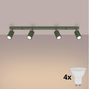 Brilagi - LED bodové svietidlo CRESTO 4xGU10/10W/230V zelené