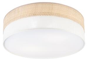 Stropné svietidlo SIRJA BOHO 2xE27/15W/230V pr. 45 cm béžová/krémová