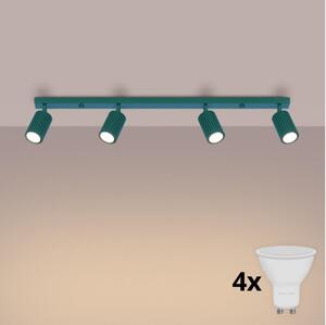 Brilagi - LED bodové svietidlo CRESTO 4xGU10/10W/230V tyrkysové