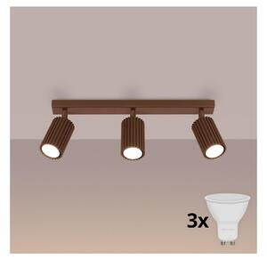 Brilagi - LED Bodové svietidlo CRESTO 3xGU10/10W/230V hnedé