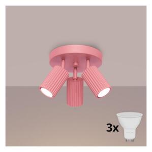 Brilagi - LED bodové svietidlo CRESTO 3xGU10/10W/230V ružové