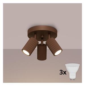 Brilagi - LED bodové svietidlo CRESTO 3xGU10/10W/230V hnedá