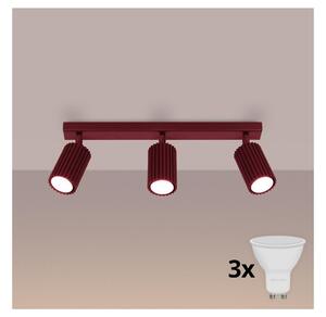 Brilagi - LED bodové svietidlo CRESTO 3xGU10/10W/230V bordové