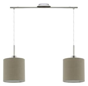 Eglo - LED luster na lankách TUNJA 2xE27/60W/230V taupe