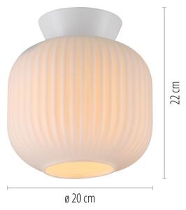 Schöner Wohnen 13574-16 - Stropné svietidlo NAMI 1xE27/25W/230V, priemer 20 cm, biele
