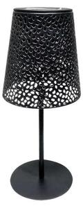 Solárna stolová lampa LUVETRA LED/1xAA 4000K IP44 200 mAh čierna