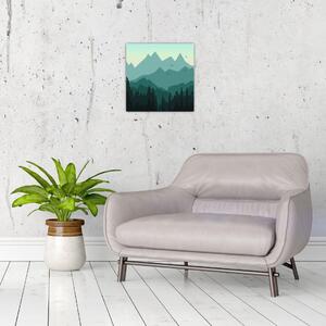 Obraz do obývačky - hory (Obraz 30x30cm)