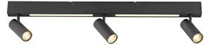 Schöner Wohnen 11794-18 - LED bodové svietidlo DANTE 3xGU10/10W+LED/14,4W čierne