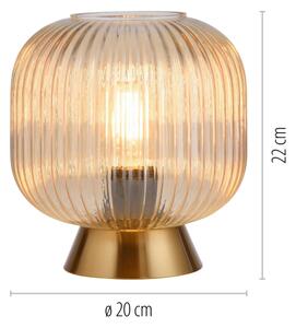 Schöner Wohnen 13573-27 - Stolná lampa NAMI 1xE27/25W/230V zlatá/béžová