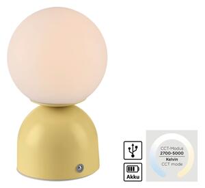 Schöner Wohnen 19218-81 - LED stmievateľná stolná lampa RUDI LED/1,2W/5V žltá