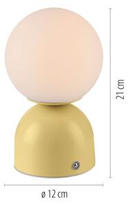 Schöner Wohnen 19218-81 - LED stmievateľná stolná lampa RUDI LED/1,2W/5V žltá
