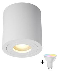 Zuma Line ACGU10-158-N - LED RGBW stmievateľné bodové svietidlo 1xGU10/4,8W/230V IP44 biela + diaľkové ovládanie