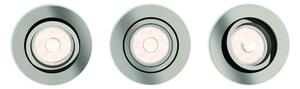 Philips 50393/17/PN - Súprava 3x LED RGBW, stmievateľné podhľadové svietidlá, 1xGU10/4,8W/230V, chróm + diaľkový ovládač