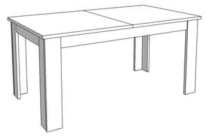 Jedálenský stôl 160x90cm Frankie - dub artisan