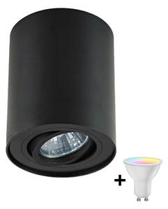 Zuma Line 20038-BK-N - LED RGBW stmievateľné bodové svietidlo RONDOO 1xGU10/4,8W/230V čierna+DO
