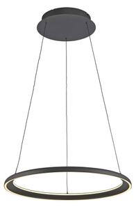 Schöner Wohnen 15570-18-LED stmievateľné závesné svietidlo na lanku QUILLO LED/36W/230V priemer 60 cm čierne
