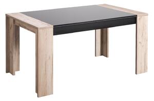 Jedálenský stôl Vivo - dub šedý/čierna