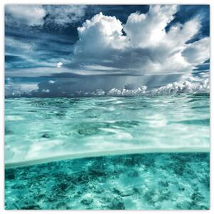 Obraz morskej hladiny a neba (Obraz 30x30cm)