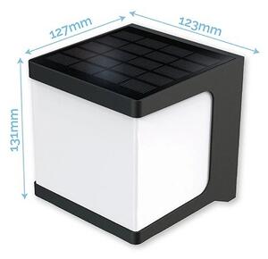 Viking - LED solárne nástenné svietidlo so senzorom LED/1,5W/3,7V IP54 4000K