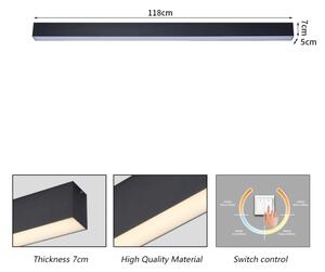 Brilagi - LED Kúpeľňové stropné svietidlo SLEEKLINE LED/40W/230V čierne IP44