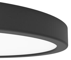 Eglo 901373 - LED RGBW stmievateľné kúpeľňové stropné svietidlo FUEVA-Z LED/14,3W/230V 27,8cm IP44 čierna