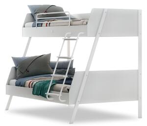 Študentská poschodová posteľ 90x200-120x200cm Pure - biela