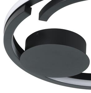 Eglo 901821-LED Stmievateľné stropné svietidlo MEZZOMONTE 2xLED/20W/230V pr.48cm čierna+DO