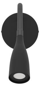 Eglo 901781 - LED flexibilná nástenná lampa s USB OLIVANDINO LED/3,8W/230V čierna