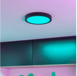 Eglo 901372 - LED RGBW stmievateľné kúpeľňové stropné svietidlo FUEVA-Z LED/11,2W/230V 21,1cm IP44 čierna