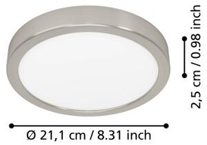 Eglo 901316 - LED stropné svietidlo FUEVA LED/11,5W/230V 2700/4000/6500K pr.21,1cm chróm