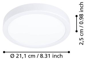 Eglo 901307-LED Stropné svietidlo FUEVA LED/11,5W/230V 2700/4000/6500K pr.21,1cm biela