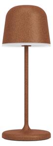 Eglo 901879 - LED stmievateľná vonkajšia nabíjateľná stolová lampa MANNERA-S LED/1,8W/5V IP54 hnedá