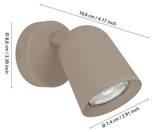 Eglo 902343 - Nástenné bodové svietidlo CAMALDOLI 1xGU10/5W/230V béžové