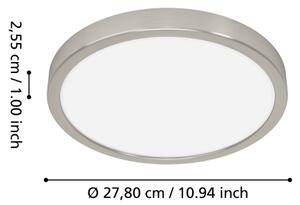 Eglo 901382 -LED RGBW stmievateľné dymové stropné svietidlo FUEVA-Z LED/14,3W/230V 27,8cm IP44 chróm