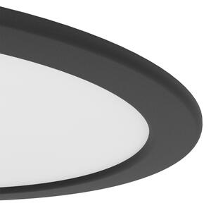 Eglo 901389 - LED zapustené stropné svietidlo FUEVA LED/18,5W/230V pr. 21,6 cm čierna
