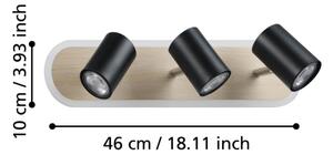Eglo 901633 - LED bodové svietidlo RIMBOCCHI LED/20W/230V hnedá/čierna