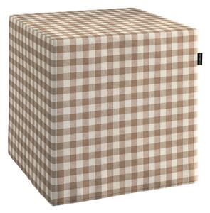 Poťah na taburetku,kocka farba produktu béžová látka vzorované
