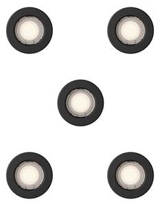 Philips - SADA 5x podhľadových svietidiel PERIDOT 1xGU10/7W/230V čierne