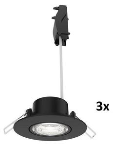 Philips - sada 3x stmievateľných podhľadových svietidiel CILANTRO LED/5W/230V 4000K čierne
