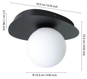 Eglo 902091 - LED kúpeľňové nástenné svietidlo CASTROVIDO 1xG9/4,2W/230V IP44 čierna