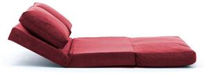 Dizajnová rozkladacia pohovka Wandella 120 cm červeno-hnedá