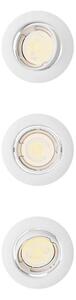 Philips - SADA 3x zapustené svietidlo PERIDOT 1xGU10/7W/230V biela